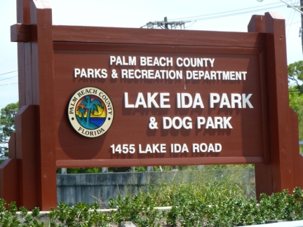 Lake Ida Dog Park Sign
